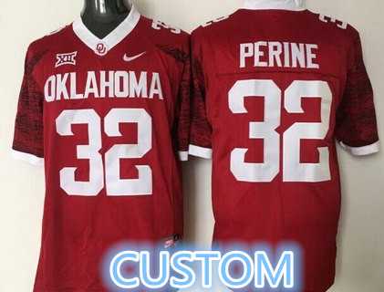 Men%27s Oklahoma Sooners Customized Red 2016 College Football Nike Limited Jersey